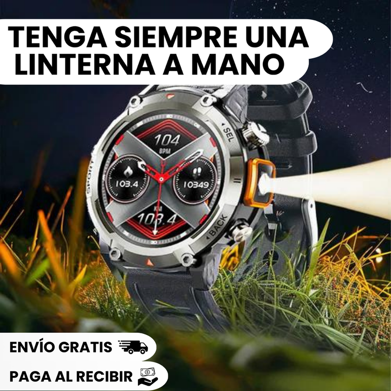 [COMPRA 1 Y RECIBE 2 SOLO HOY ]⌚🔥Smartwatch militar TrailBlaze + Regalo Sorpresa y compite por un iPhone 15⌚🔥