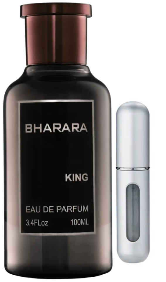 0054 - PERFUME + REGALO  (bharara king caja eco + Perfumero)