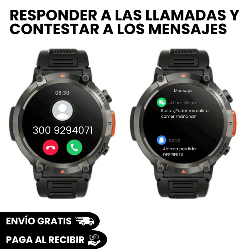 [COMPRA 1 Y RECIBE 2 SOLO HOY ]⌚🔥Smartwatch militar TrailBlaze + Regalo Sorpresa y compite por un iPhone 15⌚🔥