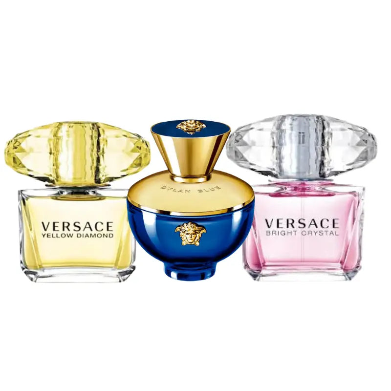 Kit 3 Perumes Bright Crystal, Yellow Diamond, Dylan Blue 100ml