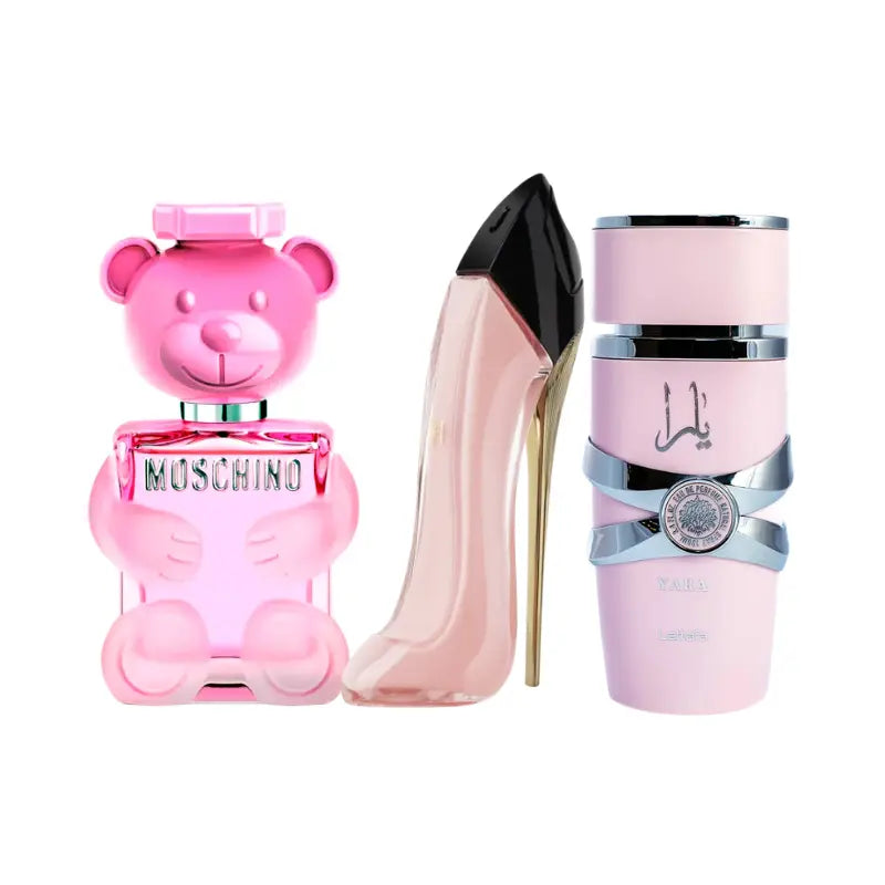 Kit 3 Perfumes Toy Bubble, Yara, Good Girl Blush - 100ml