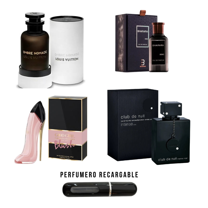 0197 - KIT 4 PERFUMES + 1REGALOs