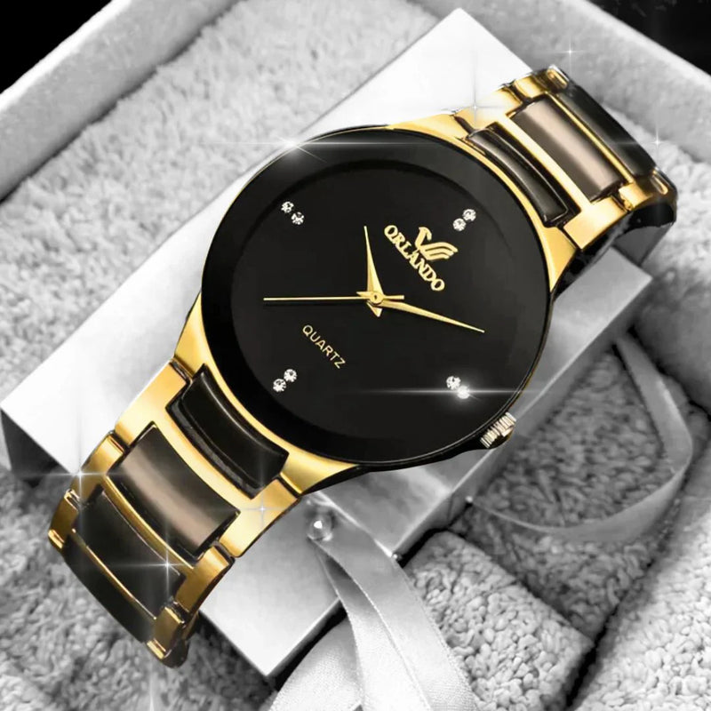 💥 EDICIÓN LIMITADA!❗️ Orlando™ Reloj Suizo De Lujo En Oro