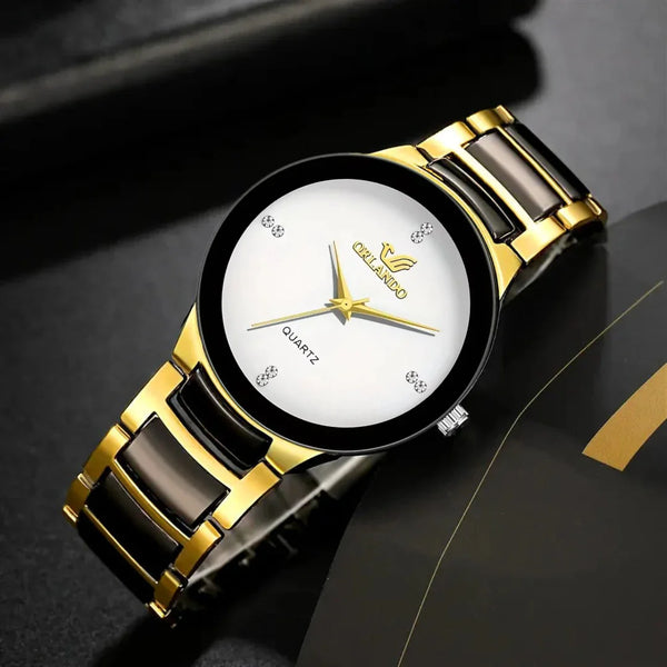 💥 EDICIÓN LIMITADA!❗️ Orlando™ Reloj Suizo De Lujo En Oro