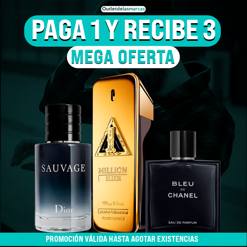 Sólo hoy ⏳ 3 Perfumes de Lujo Para Hombre